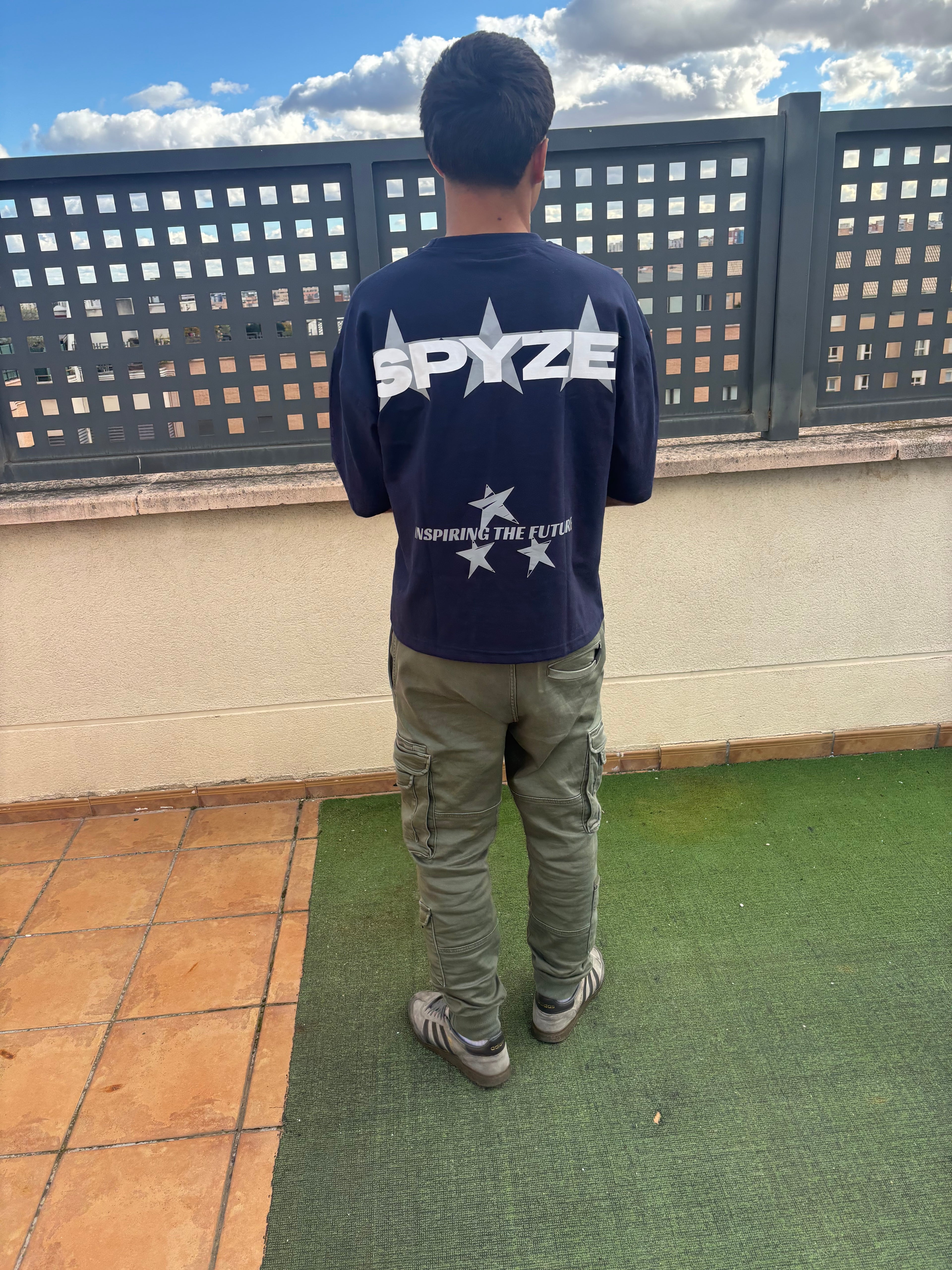 Camiseta azul marino Drop 001